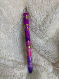 Pink,Purple & Gold Swirl Pen- Pink Ink