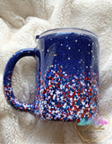 Red, White & Blue Coffee Cup